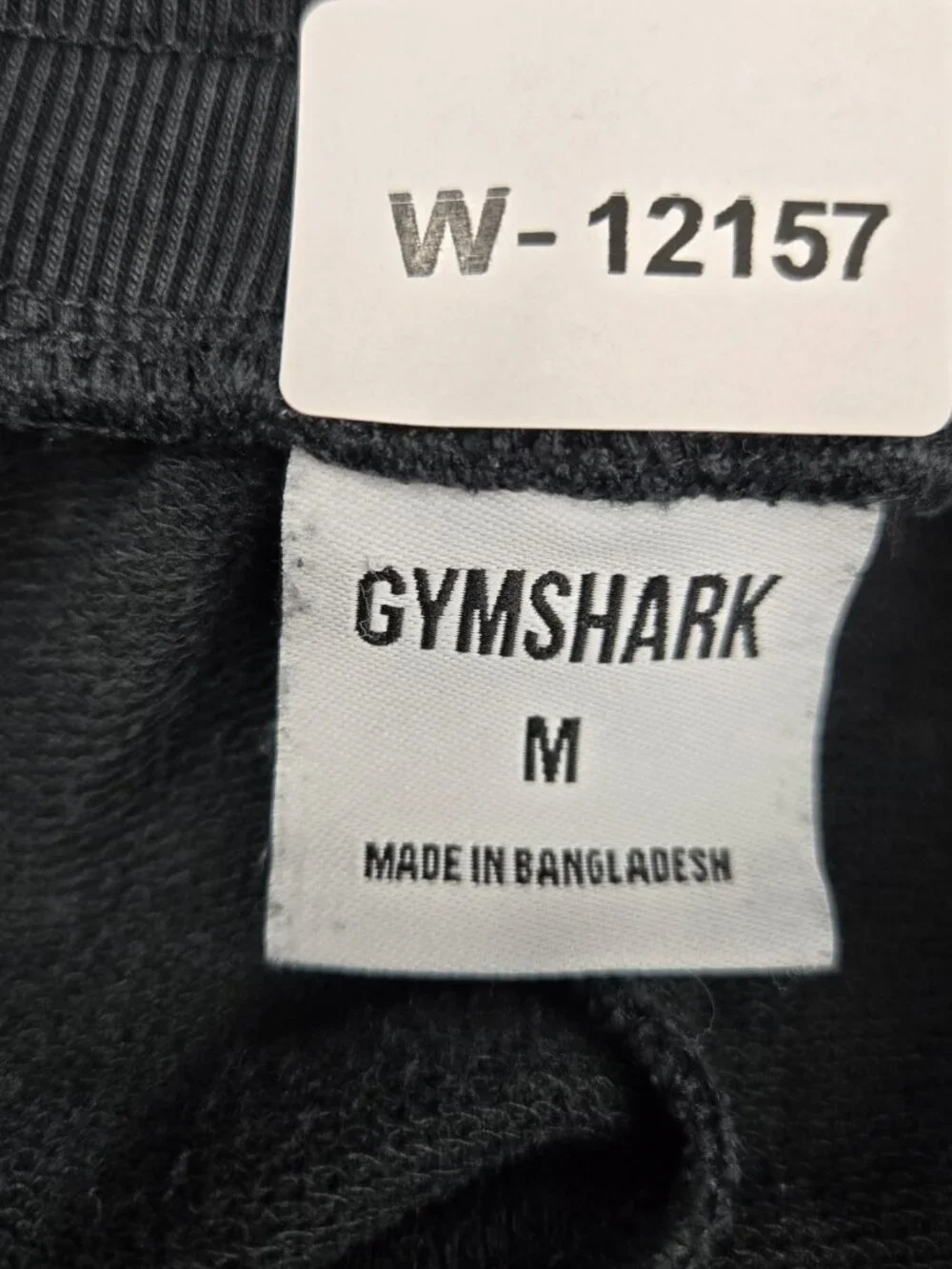 Gymshark Men Activewear Pants M Black Joggers Logo Drawstring 26